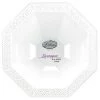 Lillian Tablesettings Lacetagon Plastic Bowl Pearl White 96 Oz Elegant Trays