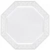 Elegant Plates Lillian Tablesettings Lacetagon Plastic Plate Pearl 11"