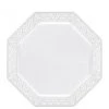 Lillian Tablesettings Lacetagon Plastic Plate Pearl 9.25"