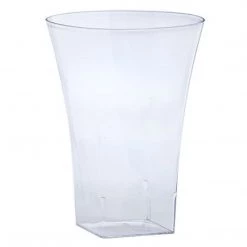 Lillian Tablesettings Plastic Flared Tumblers Clear HEAVY QUALITY 14 Oz 10 Count Elegant Cups