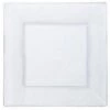 Lillian Tablesettings Square Plastic Dinner Plates Clear 10.75"