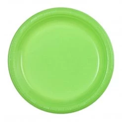 Party Dimensions Clearance Sale SALE Lime Green Plastic Plate 9" 10 Count