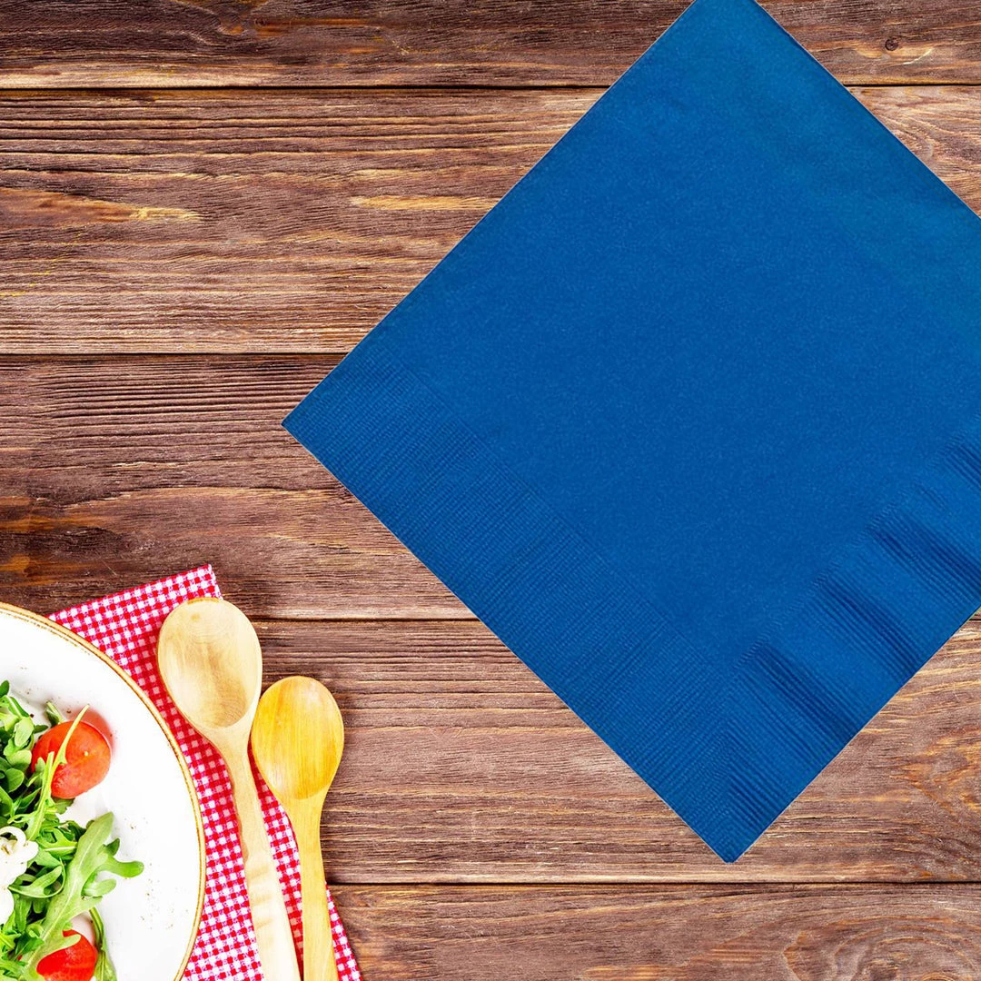 Party Dimensions Blue Luncheon Paper Napkins 2 Party Dimensions Blue Luncheon Paper Napkins