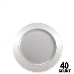 Lillian Tablesettings Elegant Plates Magnificence Plastic Dessert Plate Clear 6.25"