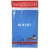Party Dimensions Tablecloths & Placemats TableCloth Plastic Disposable Round Medium Blue 84''
