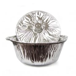 Blue Sky Jet Foil Disposable Aluminum Pot With Lid (Medium)