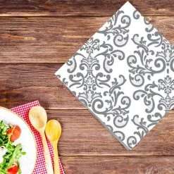 Nicole Fantini Collection Metallic #5 Disposable Lunch Paper Napkins 20 Ct