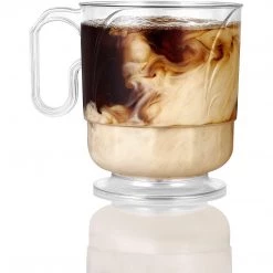 Lillian Mug 8 Oz Elegance Clear Coffee