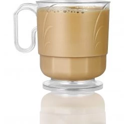 Lillian Mug 8 Oz Elegance Clear Coffee