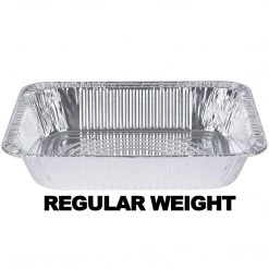 Nicole Collection Disposable Aluminum Pan 1/2 Size Deep Foil Pan Regular Weight 9' X 13"