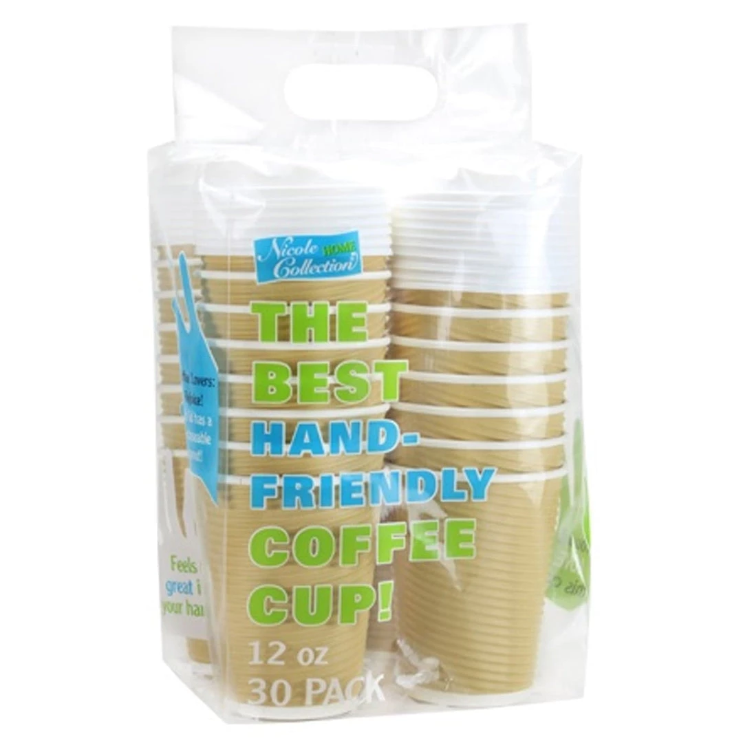 Nicole Home Paper Cups Paper Cup Tan Hot Cold With Lid 12 Oz 3 Nicole Home Paper Cups Paper Cup Tan Hot Cold With Lid 12 Oz