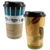 Nicole Home Paper Cup Geometrix Hot Cold With Lid 16 Oz Paper Cups