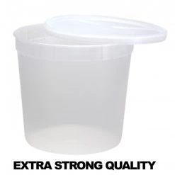 Nicole Collection Deli Storage Containers Extra Strong Quality Plastic Deli Container With Lids 80 Oz