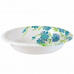 Nicole Collection Paper Plates Nicole Home Collection Everyday Paper Plate Blue Floral 10.25