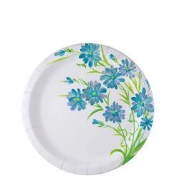 Nicole Collection Nicole Home Collection Everyday Paper Plate Blue Floral 6.75"