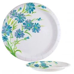 Nicole Collection Nicole Home Collection Everyday Paper Plate Blue Floral 8.5