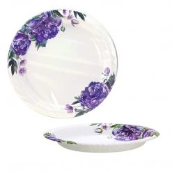 Nicole Collection Paper Plates Nicole Home Collection Design Round Coated Plates Cold Hot Pack 10