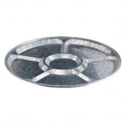 Nicole Collection Disposable Aluminum 16" Lazy Susan/Compartment Platter