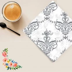 Nicole Fantini Collection Elegant Napkins Metallic #1 Disposable Lunch Paper Napkins 20 Ct