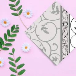 Nicole Fantini Collection Elegant Napkins Black Curlicue Disposable Lunch Paper Napkins 20 Ct