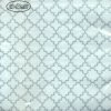 Decorline Elegant Napkins Quattrefoil White/Silver Lunch Napkins 20 Ct