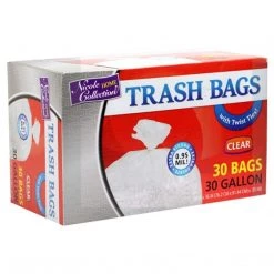 Nicole Collection Garbage Bags Nicole Home Collection Clear Trash Bags With Ties 30 Gal