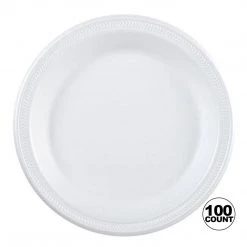 Nicole Collection Nicole Home Collection Everyday Dinnerware Foam Plate White 9" Foam Products