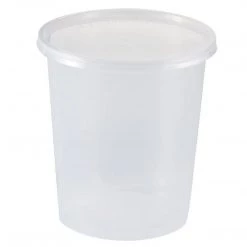 Nicole Collection Deli Storage Containers Nicole Home Collection Light Weight Food Storage Container Round Clear 32 Oz