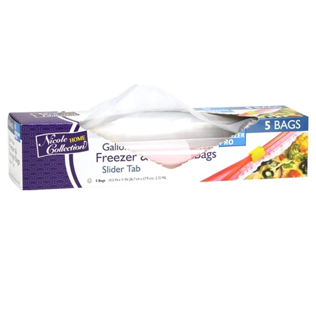 Nicole Collection Nicole Home Collection Gallon Size Freezer Storage Bags With Slide 2 Nicole Collection Nicole Home Collection Gallon Size Freezer Storage Bags With Slide