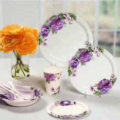 Nicole Collection Paper Plates Nicole Home Collection Design Round Coated Plates Cold Hot Pack 10"