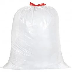 Nicole Collection Garbage Bags Nicole Home Collection Drawstring White Trash Bags, 13 Gal