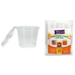 Nicole Collection Smoothie Cups Nicole Home Collection Portion Cups With Lids Clear 5.5 Oz