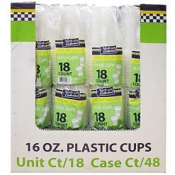 Nicole Collection Plastic Cups Nicole Home Collection Soft Cup Clear 16 Oz