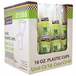 Nicole Collection Plastic Cups Nicole Home Collection Soft Cup Clear 16 Oz
