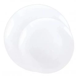 Decorline Elegant Party Sets Organic Collection White Dinner Plate Tableware Package Set