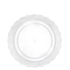 Decorline SALE Elegant Collections Salad Dessert Plate Clear 7.25" 10 Count