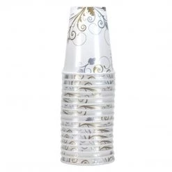 Hanna K Clearance Sale SALE Paper Cup Bella Vite Shimmer Hot Cold 12 Oz 16 Count