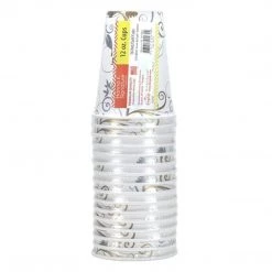 Hanna K Clearance Sale SALE Paper Cup Bella Vite Shimmer Hot Cold 12 Oz 16 Count