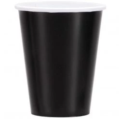 Lillian SALE Paper Cup Black Hot Cold 9 Oz 24CT 24 Count Clearance Sale