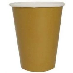 Lillian SALE Paper Cup Gold Hot Cold 9 Oz 24 Count