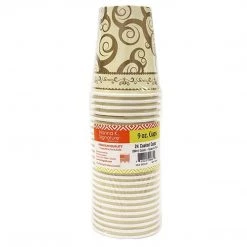Hanna K SALE Paper Cup Medley Gold Hot Cold 9 Oz 24 Count Clearance Sale 7 Hanna K SALE Paper Cup Medley Gold Hot Cold 9 Oz 24 Count Clearance Sale