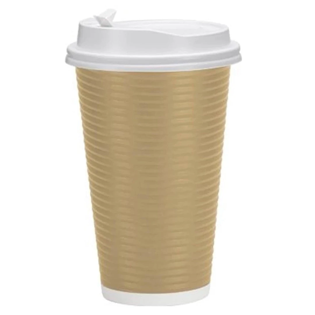 Nicole Home Paper Cup Tan Hot Cold With Lid 16 Oz Paper Cups 1 Nicole Home Paper Cup Tan Hot Cold With Lid 16 Oz Paper Cups