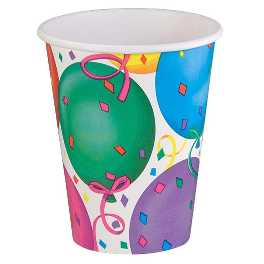 Hanna K SALE Paper Cups Healy's Balloons Hot Cold 9 Oz 12 Count 1 Hanna K SALE Paper Cups Healy's Balloons Hot Cold 9 Oz 12 Count