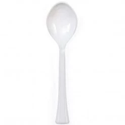 Lillian Serving Utensils Pearl Plastic Salad Heavy Weight Serving Spoon 12"