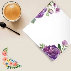 Nicole Collection Peony Lunch Napkins