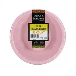 Hanna K Signature SALE Hanna K. Signature Plastic Bowl Pink 15 Oz 50 Count