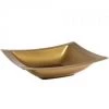 Lillian Rectangular Gold Plastic Soup Bowls 12 Oz
