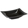 Lillian Tablesettings Elegant Plates Rectangular Plastic Dessert Bowls Black 5 Oz