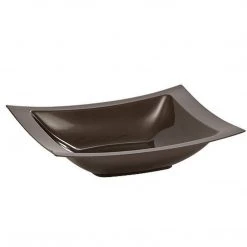 Lillian Tablesettings Clearance Sale SALE Rectangular Plastic Dessert Bowls Chestnut 5 Oz 10Ct