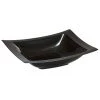 Lillian Tablesettings Rectangular Plastic Soup Bowls Black 12 Oz Elegant Plates